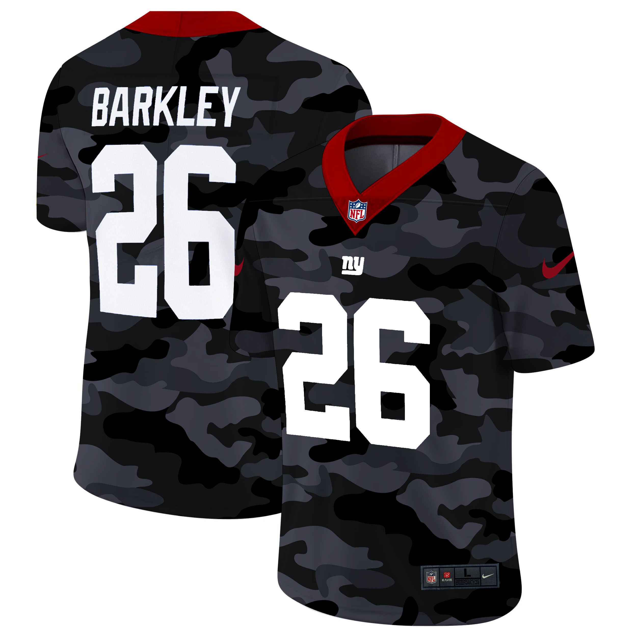 Men New York Giants #26 Barkley 2020 Nike Camo Salute to Service Limited NFL Jerseys->miami dolphins->NFL Jersey